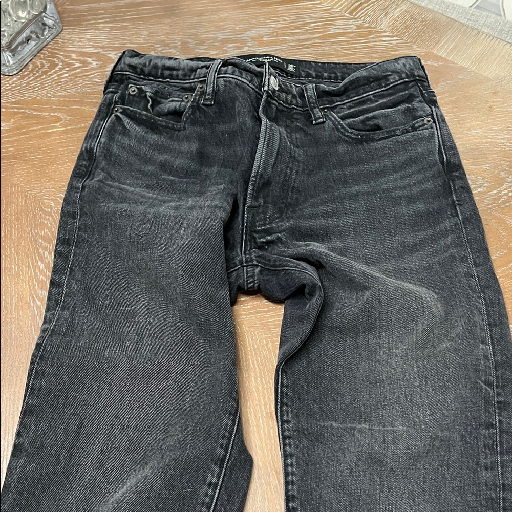Abercrombie & Fitch Dark Gray Men's Jeans